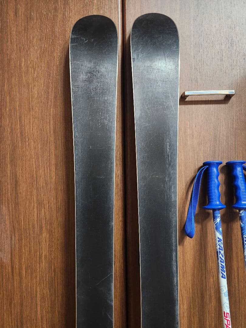 送料無料 K2 ジュニア用スキーセット124cm ブーツ21-22cm　ストック