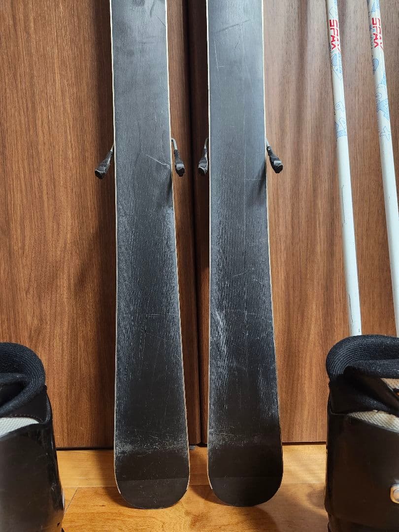 送料無料 K2 ジュニア用スキーセット124cm ブーツ21-22cm　ストック