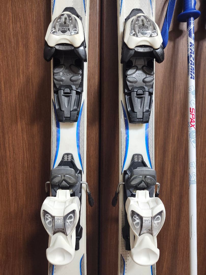 送料無料 K2 ジュニア用スキーセット124cm ブーツ21-22cm　ストック