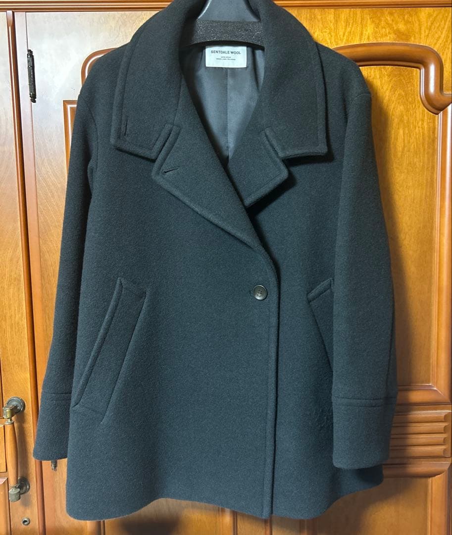 SENTDALE WOOL スタンドカラー ミドル コート 2