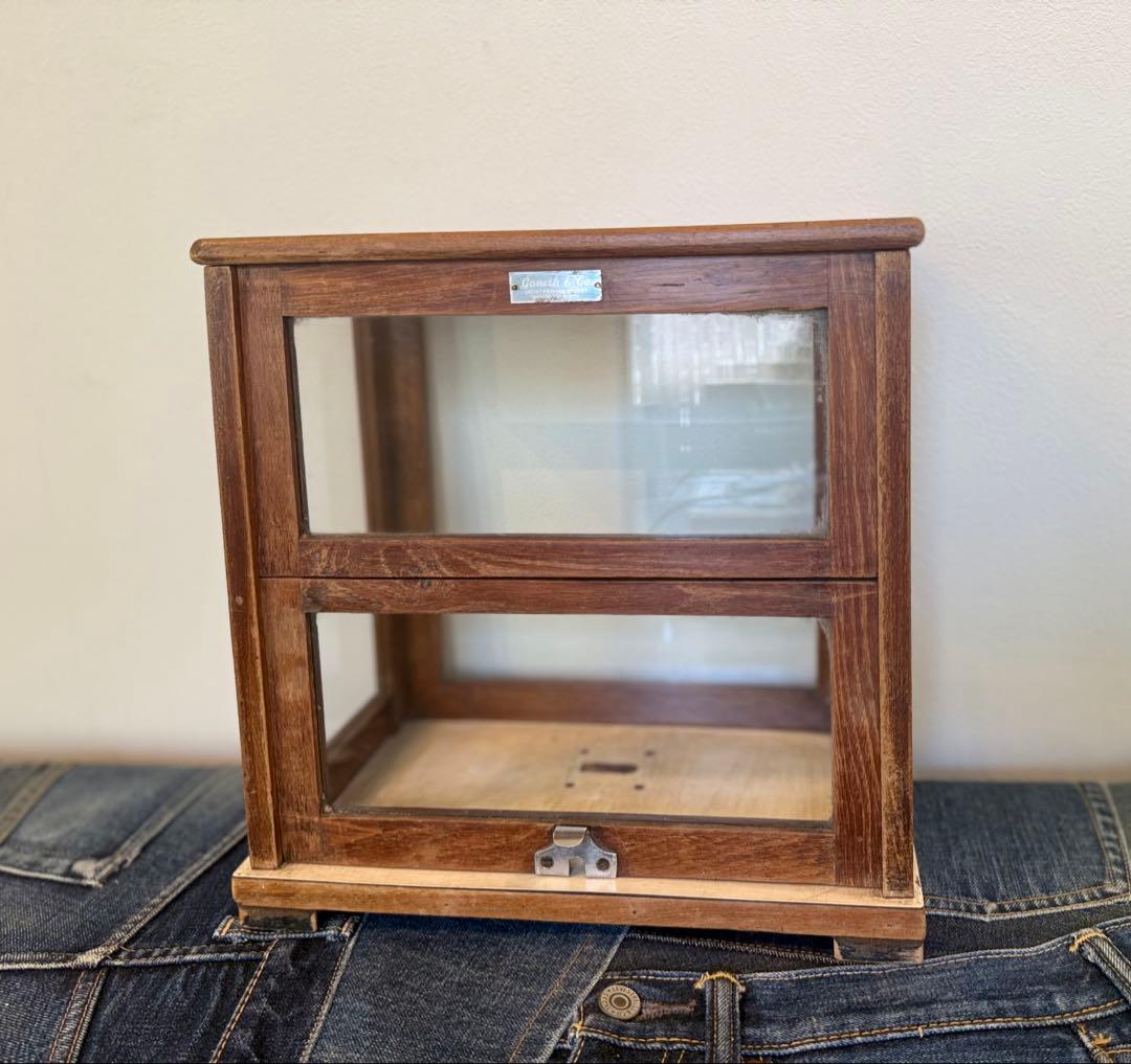 ※お値下げ※【展示品】ヴィンテージ 木製ガラスケース