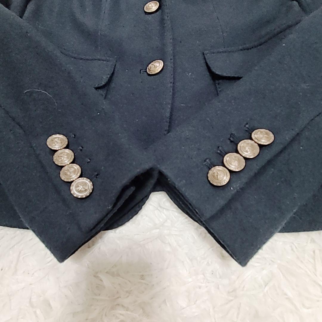 ラルフローレン 紺ブレ テーラードジャケット ワッペン 金ボタン エンブレム