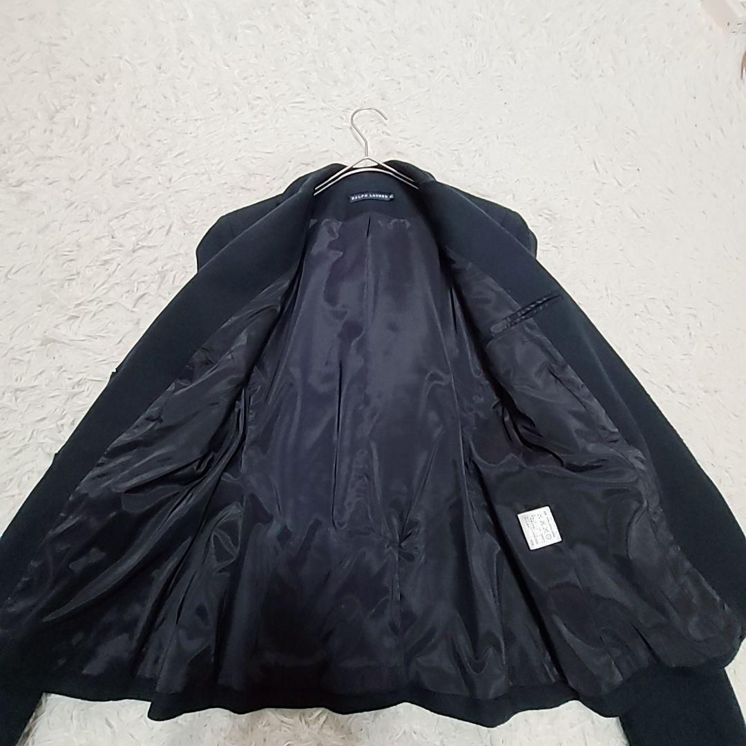 ラルフローレン 紺ブレ テーラードジャケット ワッペン 金ボタン エンブレム