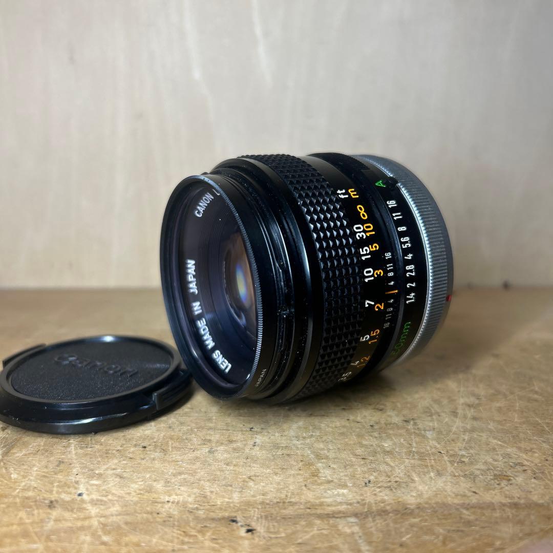 Canon AE-1+FD 50 f1.4 SSC 鳴きなし完動極美品