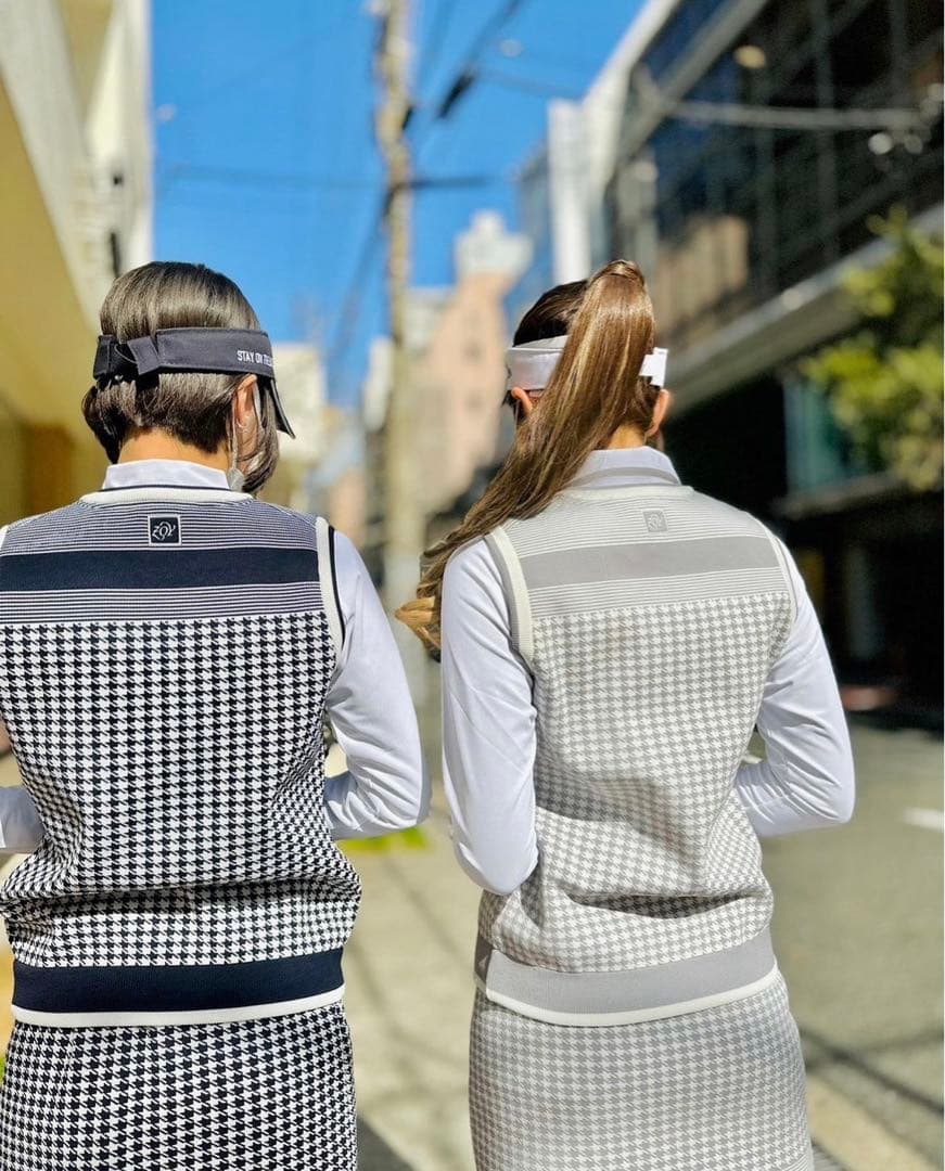ZOY ウルトラ撥水加工 WOMENS 撥水千鳥JQ ベスト&スカート