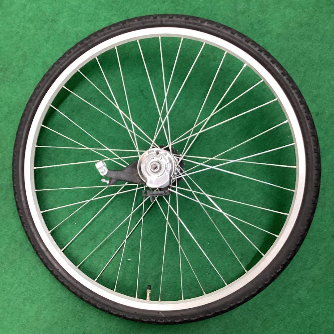 後ホイール　700x42c　外装６段　リア　ON　タイヤ付　ローラーブレーキ付