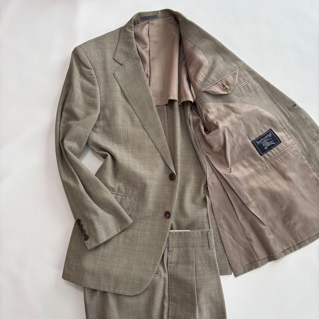 90s ヴィンテージ バーバリー スーツ セットアップ Lサイズ チェック柄