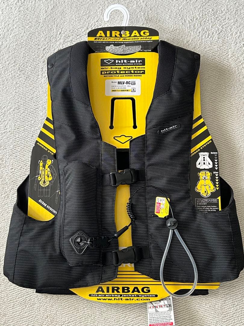 hit-air MLX-RE3 ブラック/イエロー ライフジャケット