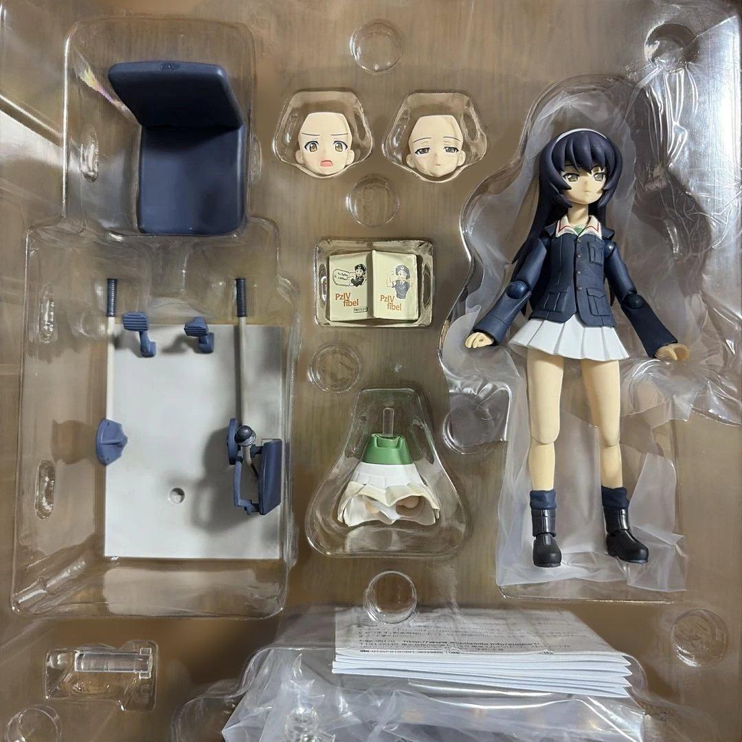 【中古・日焼け】figma ガルパン　西住みほ＆武部沙織＆五十鈴華＆冷泉麻子