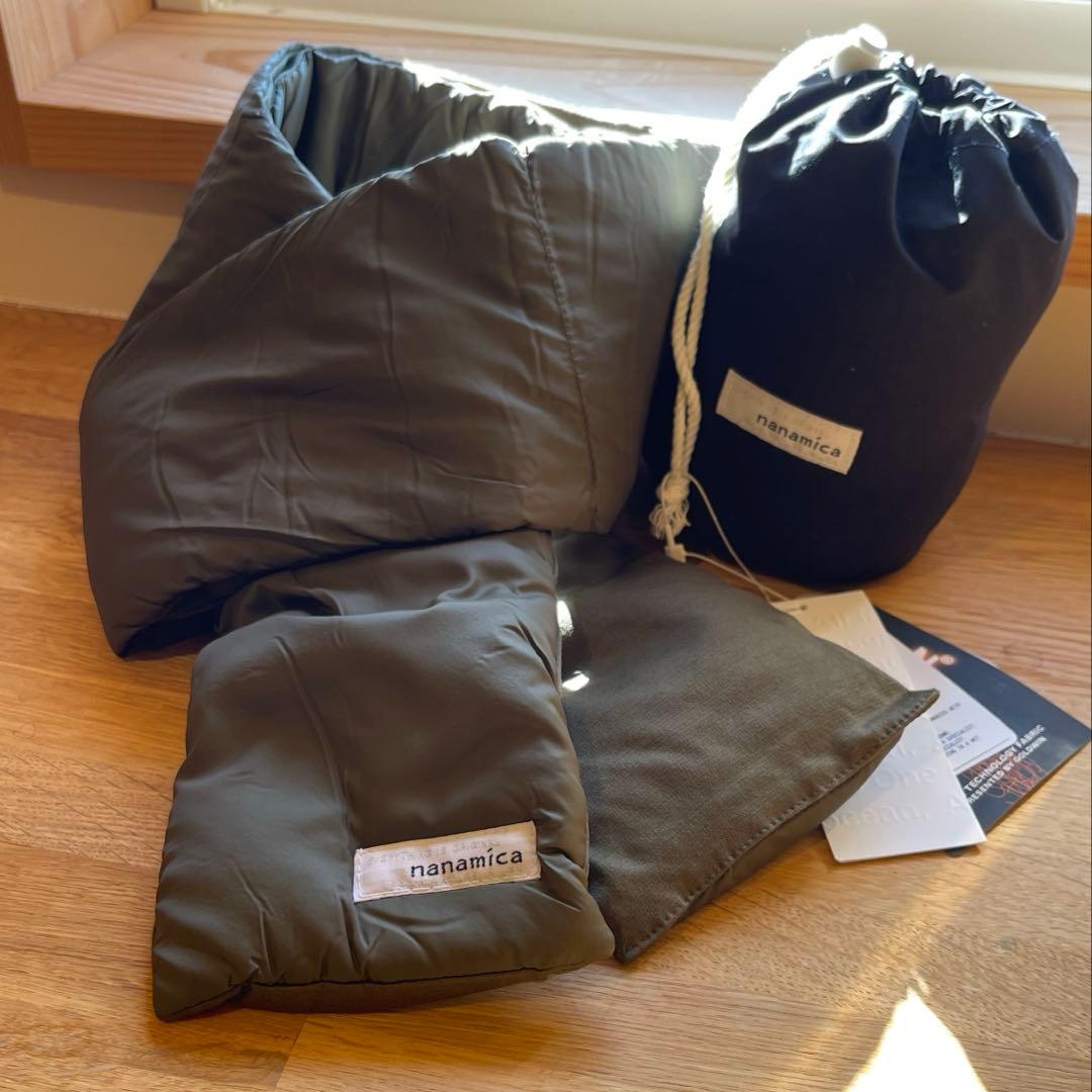 新品 ナナミカ カーキ 光電子ダウンマフラー Down Muffler