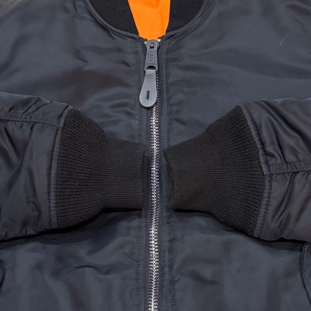 1806　アルファインダストリーズ　MA-1フライトジャケット　Mサイズ　黒