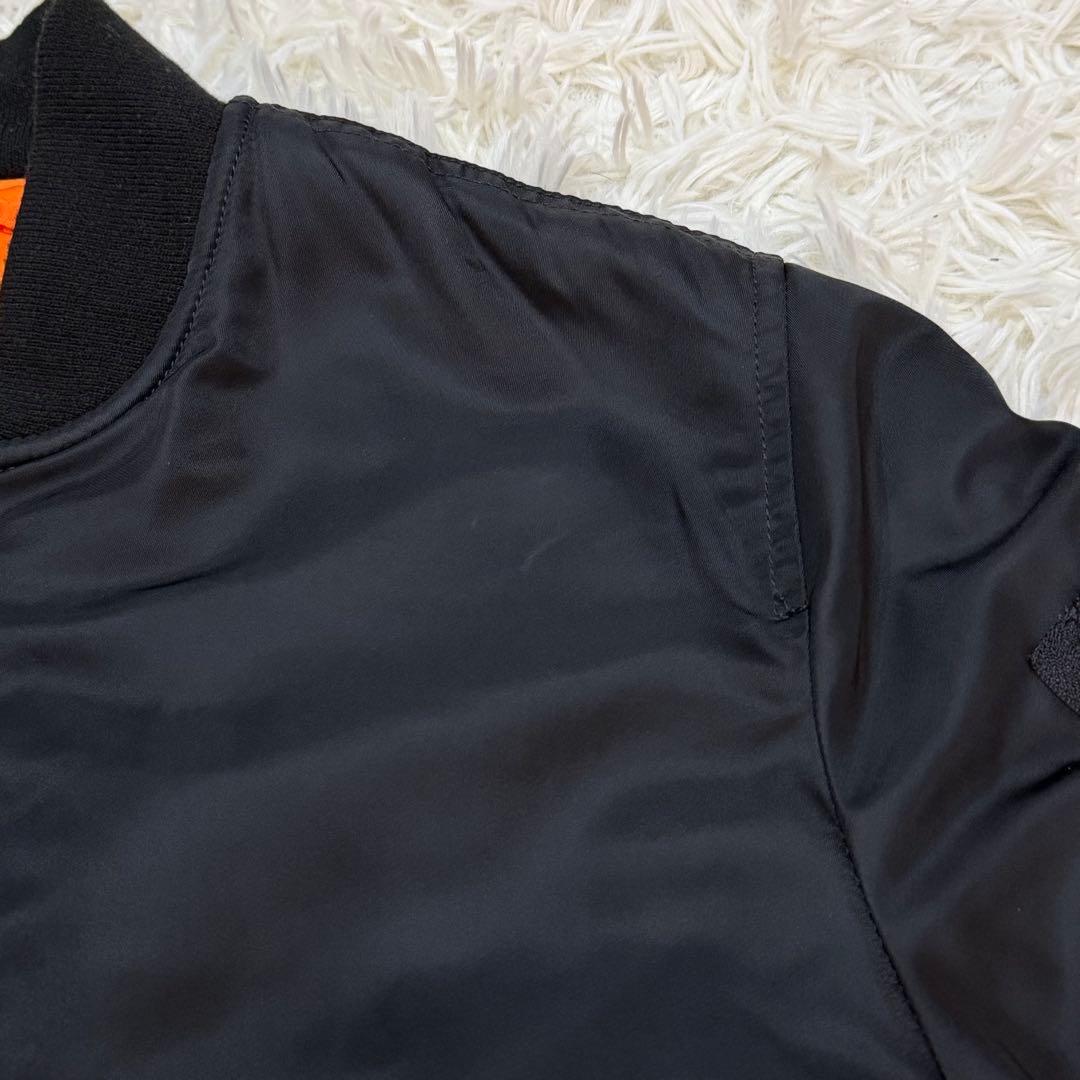 1806　アルファインダストリーズ　MA-1フライトジャケット　Mサイズ　黒