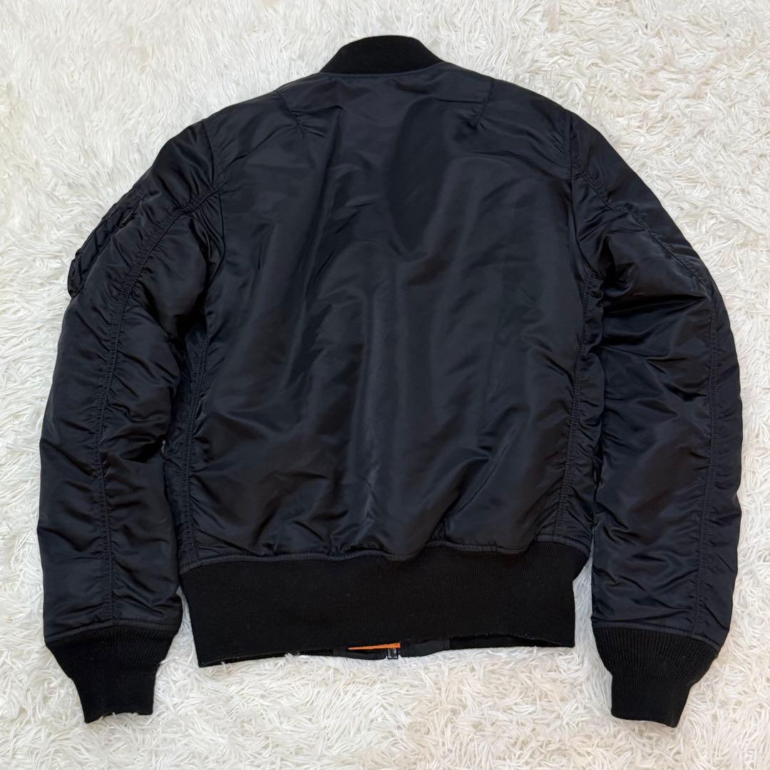 1806　アルファインダストリーズ　MA-1フライトジャケット　Mサイズ　黒