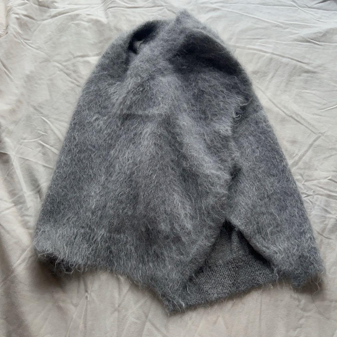 com·arch コムアーチ モヘア混 ニット　ベスト グレー 日本製