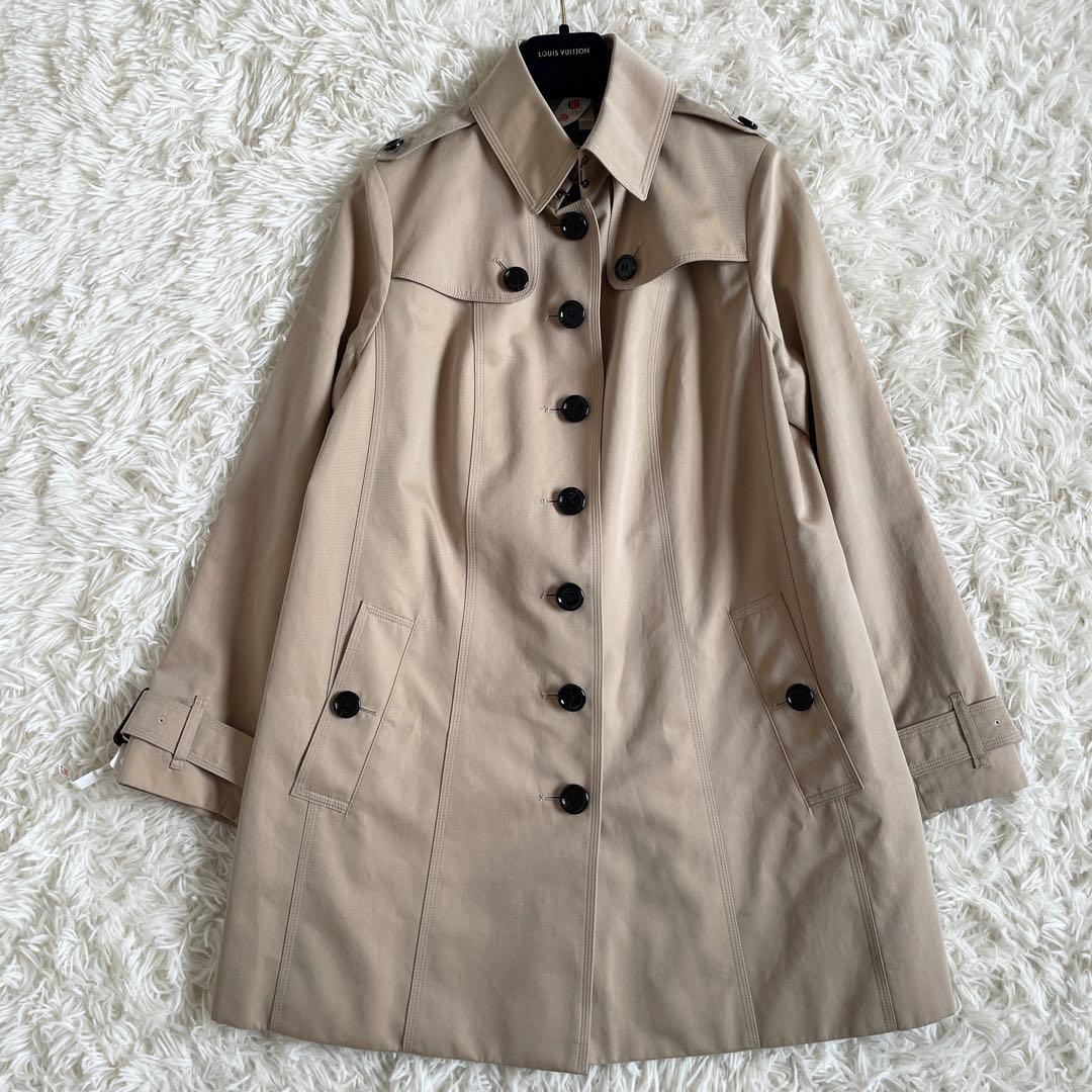 極美品　サイズ2XL　バーバリーロンドン　シングルトレンチコート　ハニーベージュ