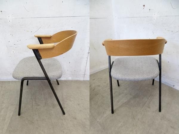 美品■a.depeche/ア.デペシュ■ダニスショートアームチェア■4脚セット■