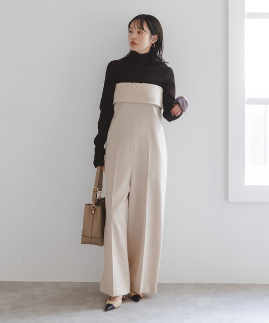 【2024／27500円】　Noble　トリコチンベアトップパンツ