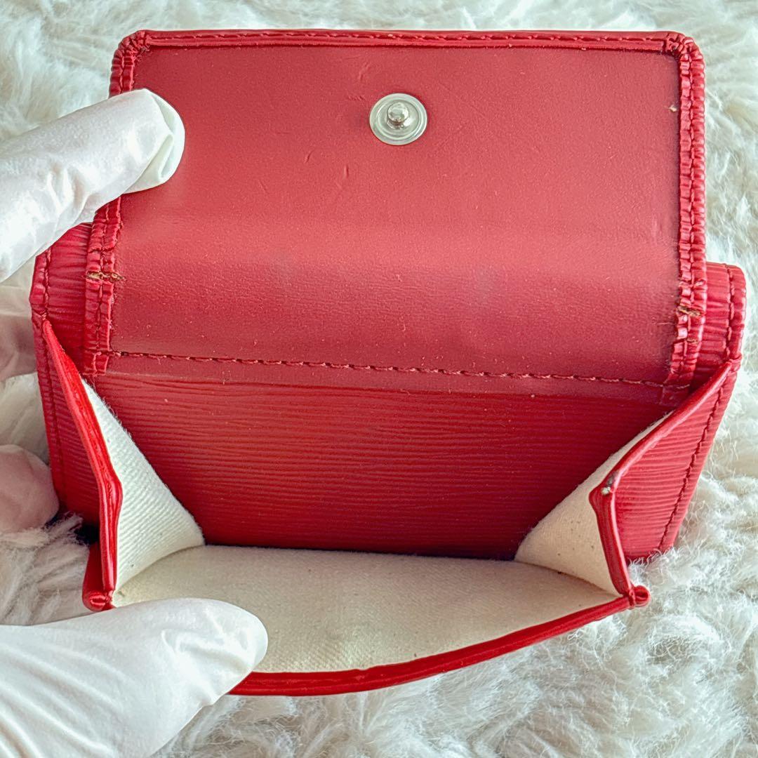 ヴィヴィアンウエストウッド 財布 三つ折り レッド オーブ ミニ財布 赤 レザー