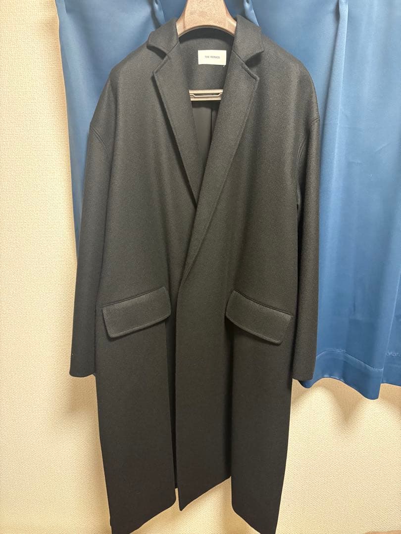 ジャケット・アウター loose chester coat 46 BLACK