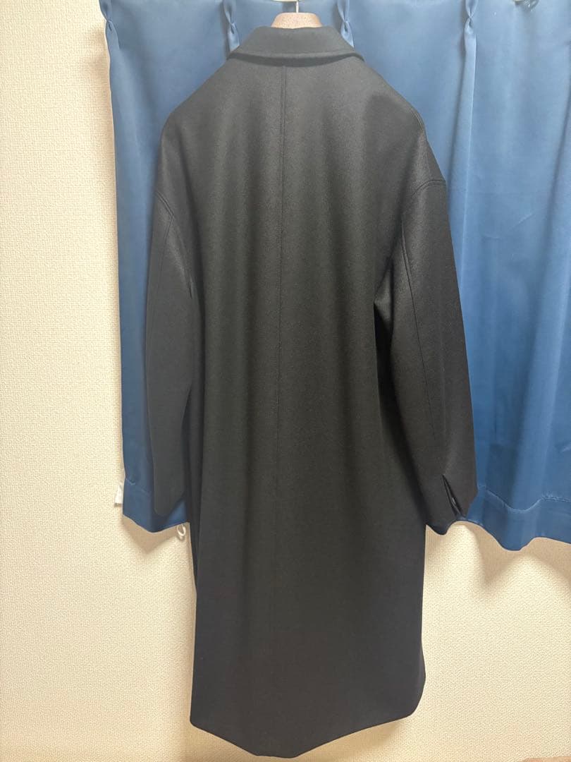 ジャケット・アウター loose chester coat 46 BLACK