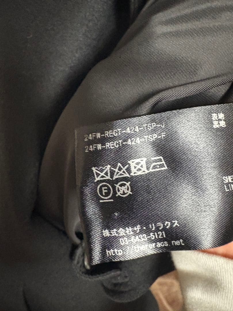 ジャケット・アウター loose chester coat 46 BLACK