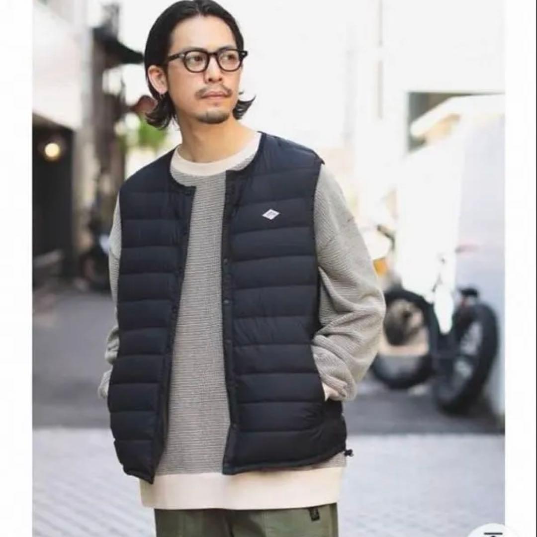 新品未使用　DANTON インナーダウン　クルーネックベスト　Ｌ