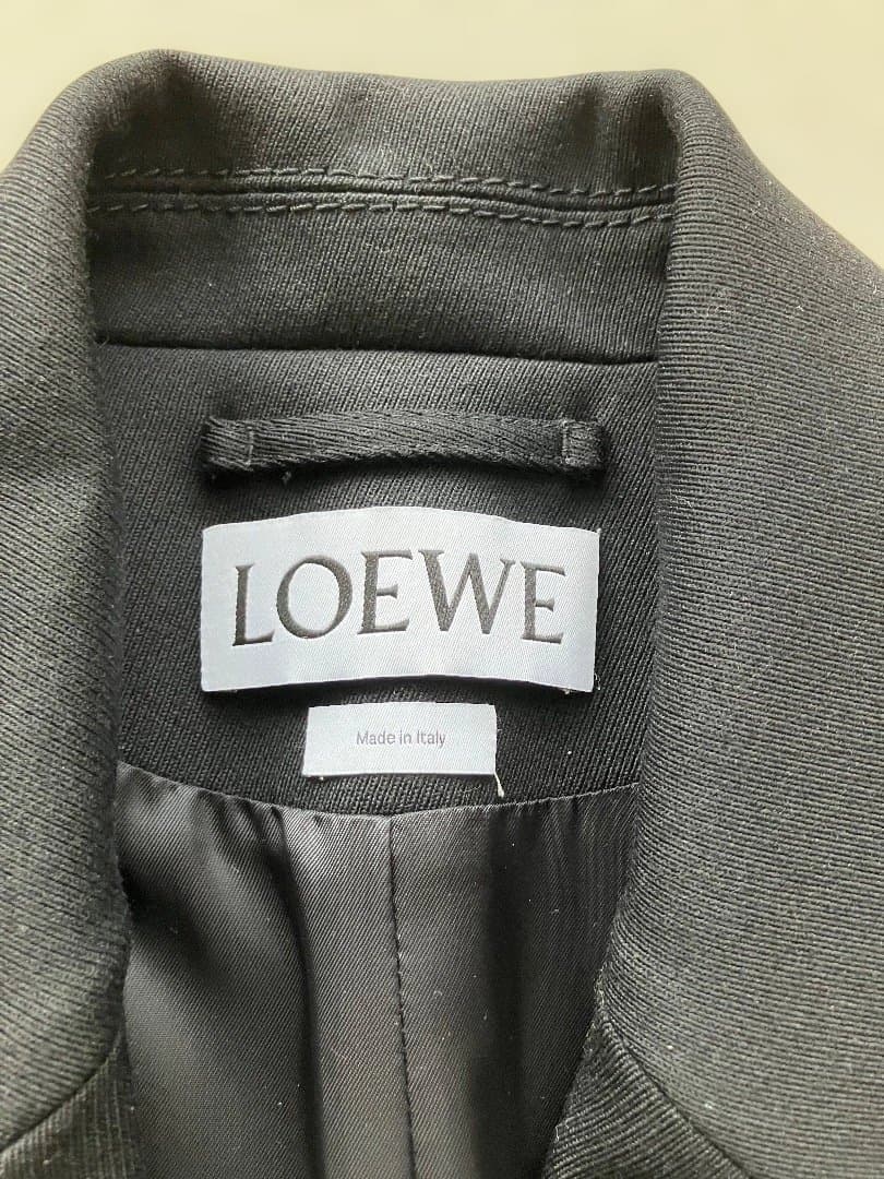 LOEWE ロエベ メンズロングコート ブラック