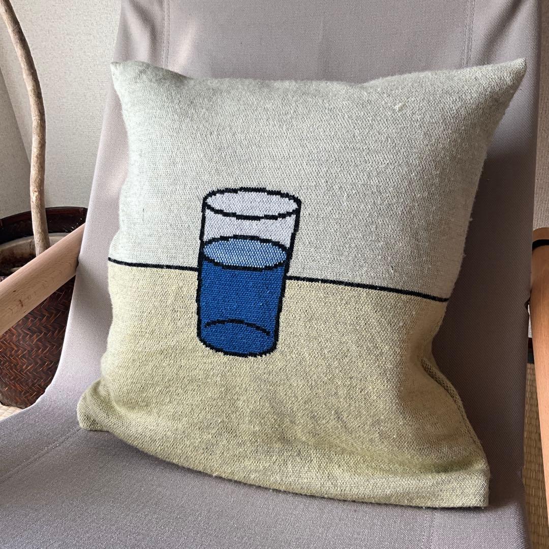 【unpis × sato】クッションカバー a glass tukifune