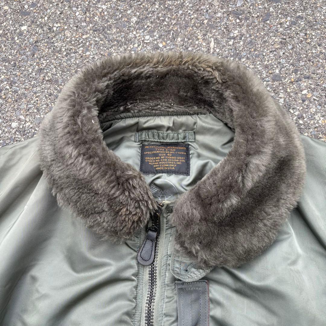 50s B-15D alpha USA ma-1 フライトジャケット (復刻)
