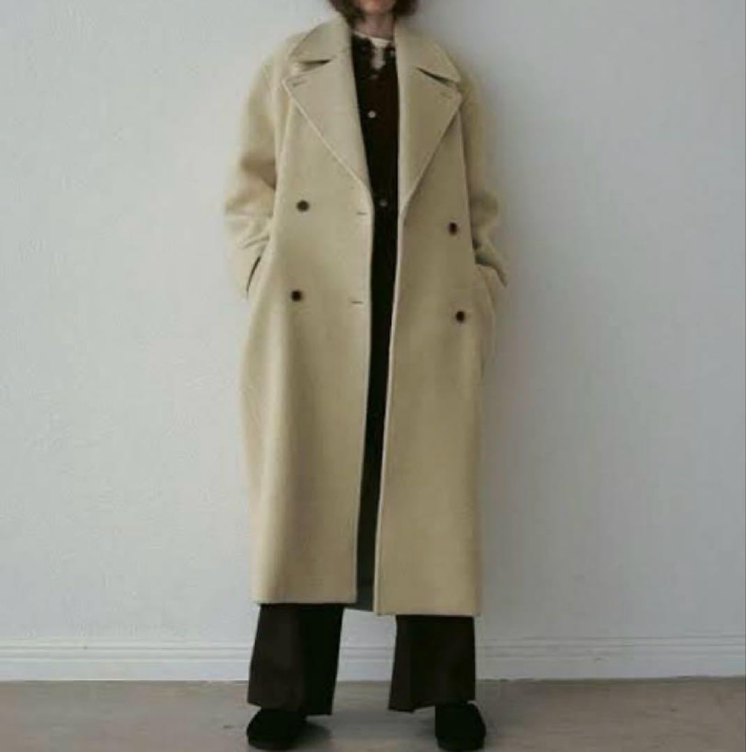 完売【新品】ETRE TOKYO ダブルブレストウールコート