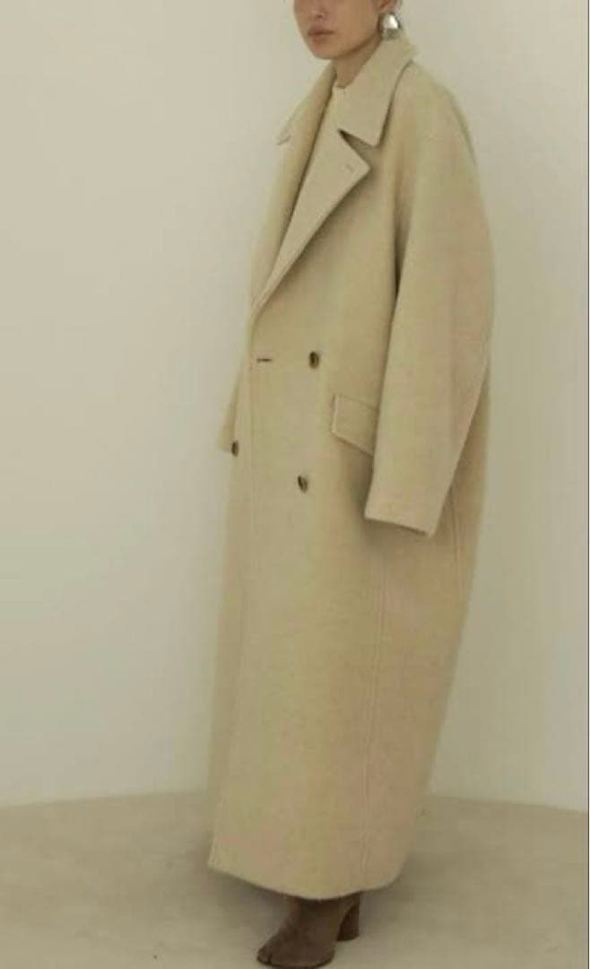 完売【新品】ETRE TOKYO ダブルブレストウールコート