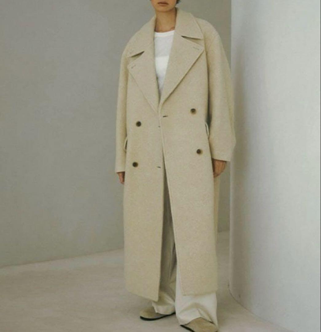 完売【新品】ETRE TOKYO ダブルブレストウールコート
