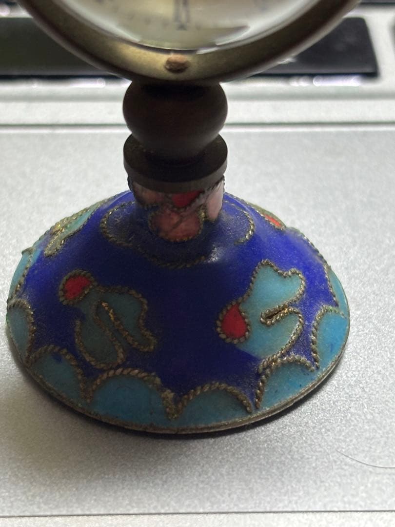 希少　アメリカ購入■ OMEGAオメガ　置き時計　アンティーク 球体時計