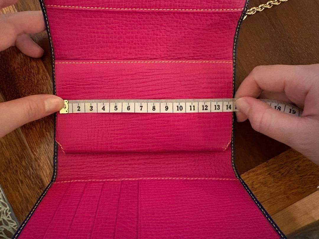 D&G ドルガバ ネイビー レザー スマホショルダーバッグ