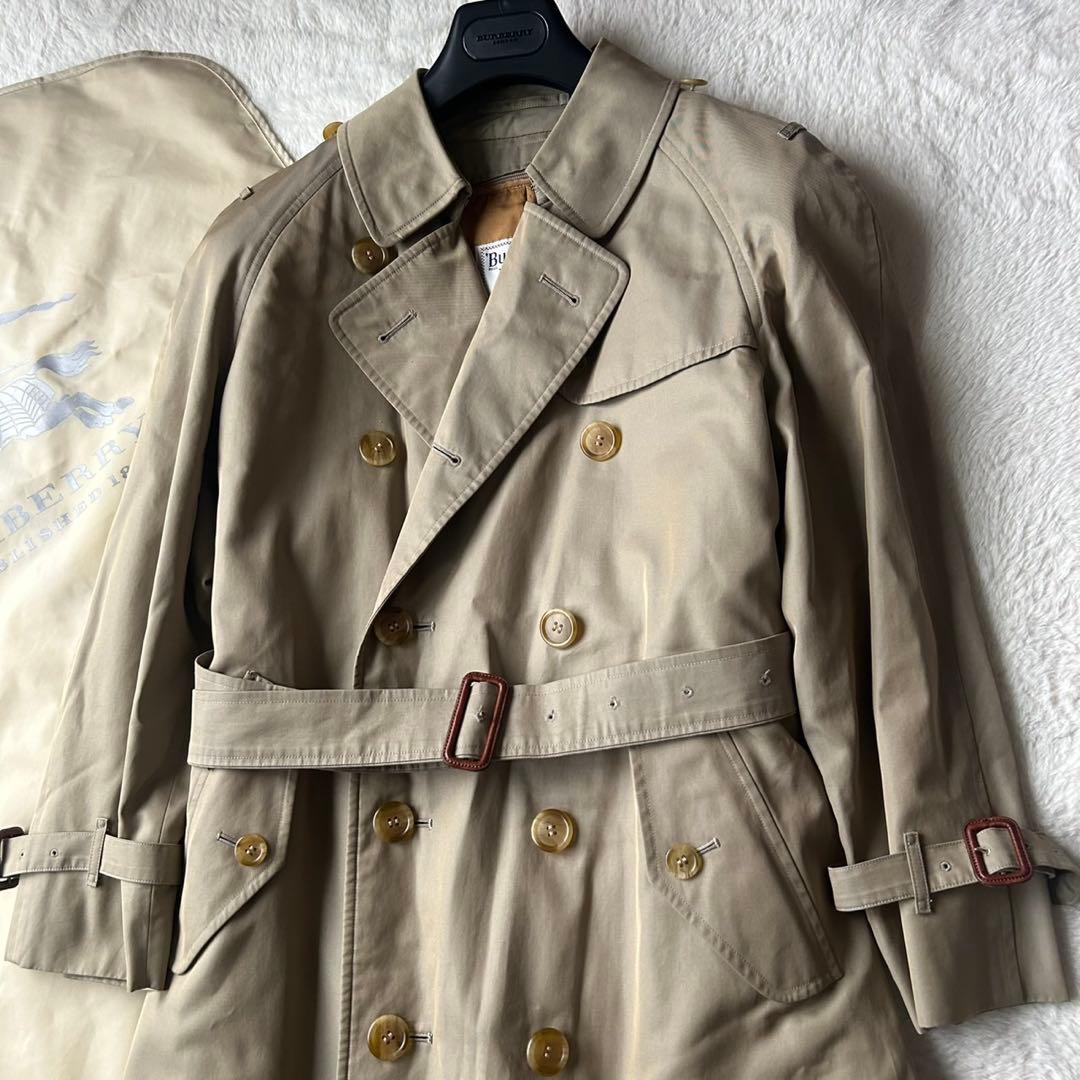 美品 バーバリー トレンチコート ノバチェック 着丈114 ベルト ライナー付き