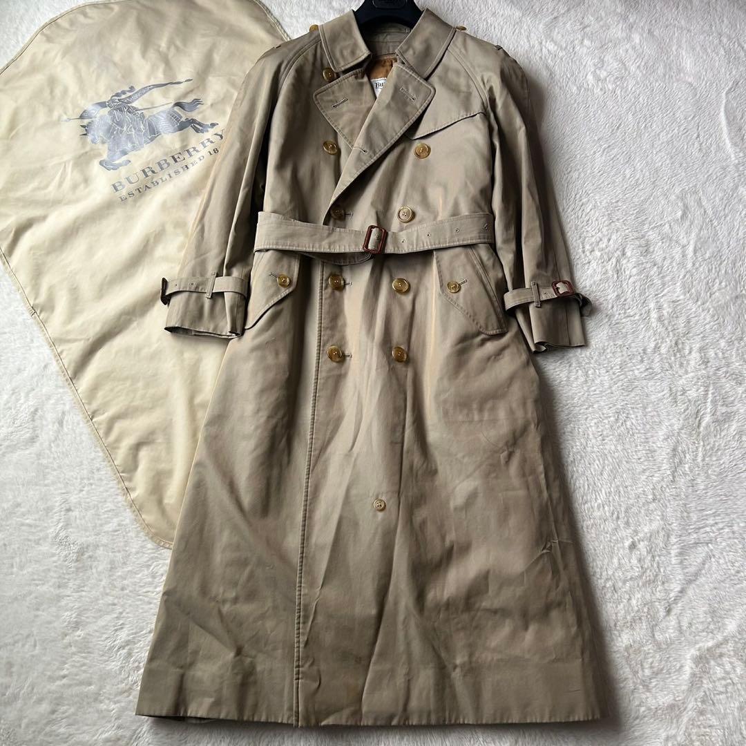 美品 バーバリー トレンチコート ノバチェック 着丈114 ベルト ライナー付き