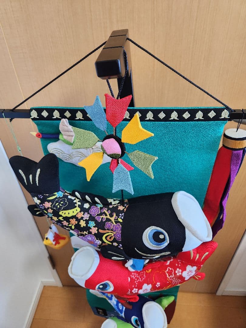 s*o様 室内用鯉のぼり 　桃太郎　スタンド付き