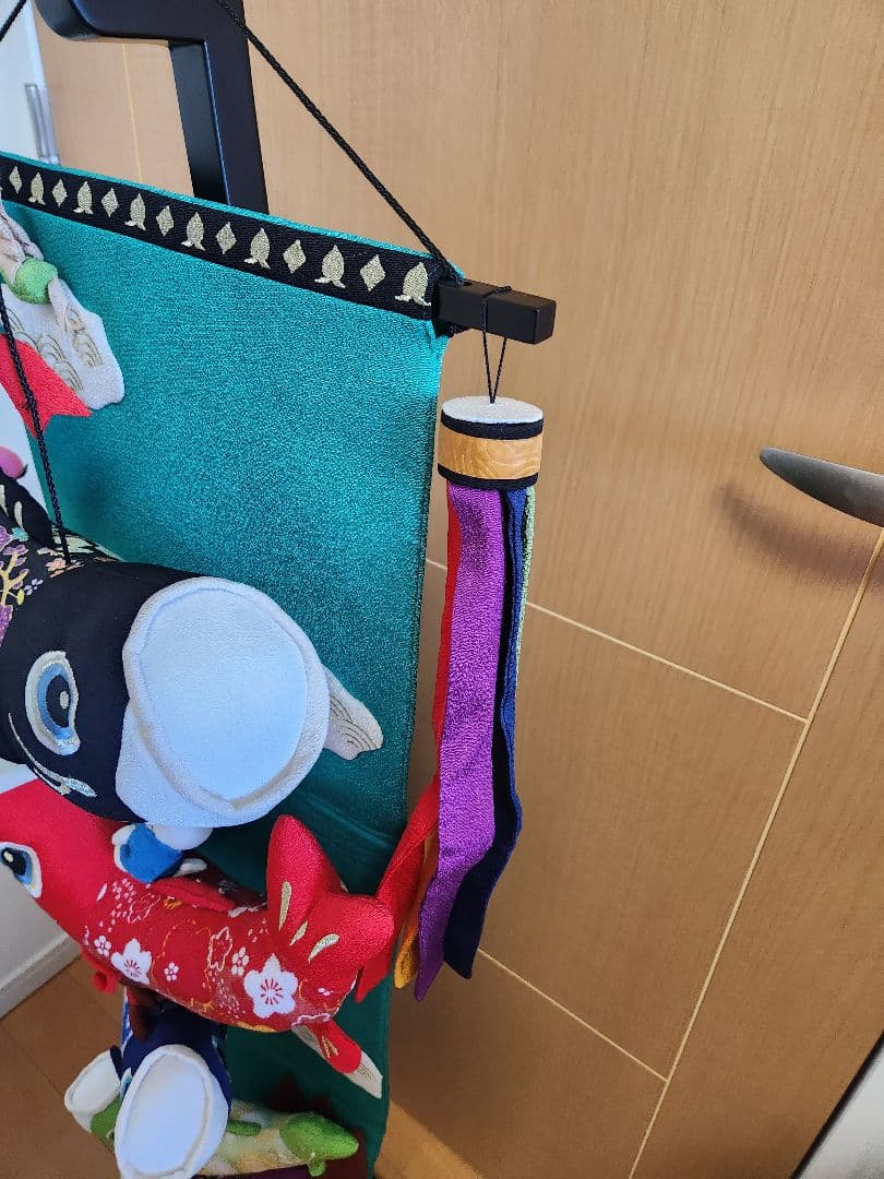 s*o様 室内用鯉のぼり 　桃太郎　スタンド付き