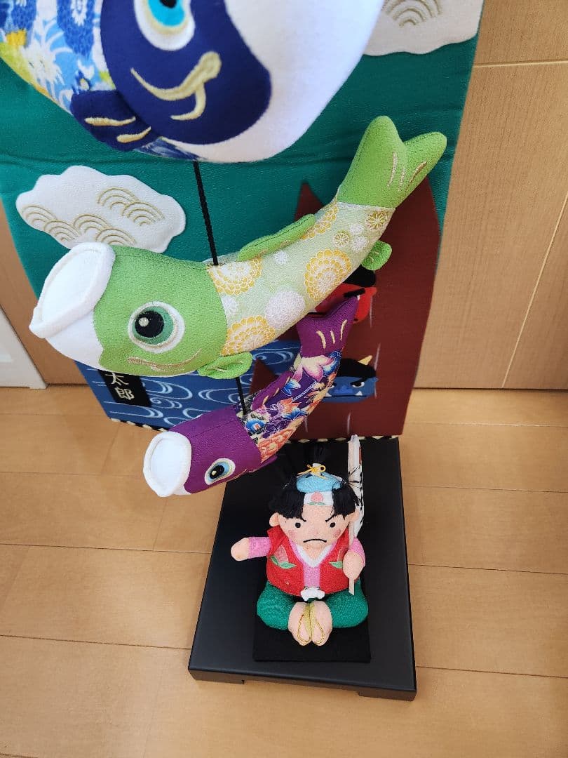 s*o様 室内用鯉のぼり 　桃太郎　スタンド付き