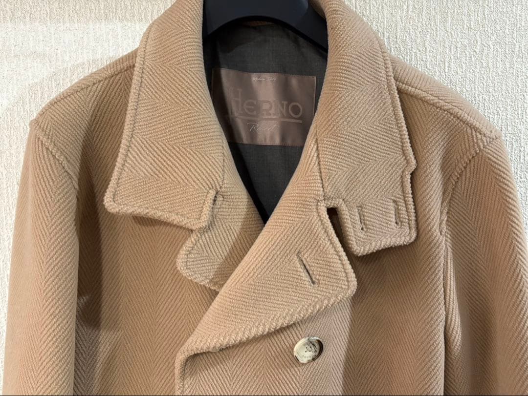 Herno ベージュ ピーコート