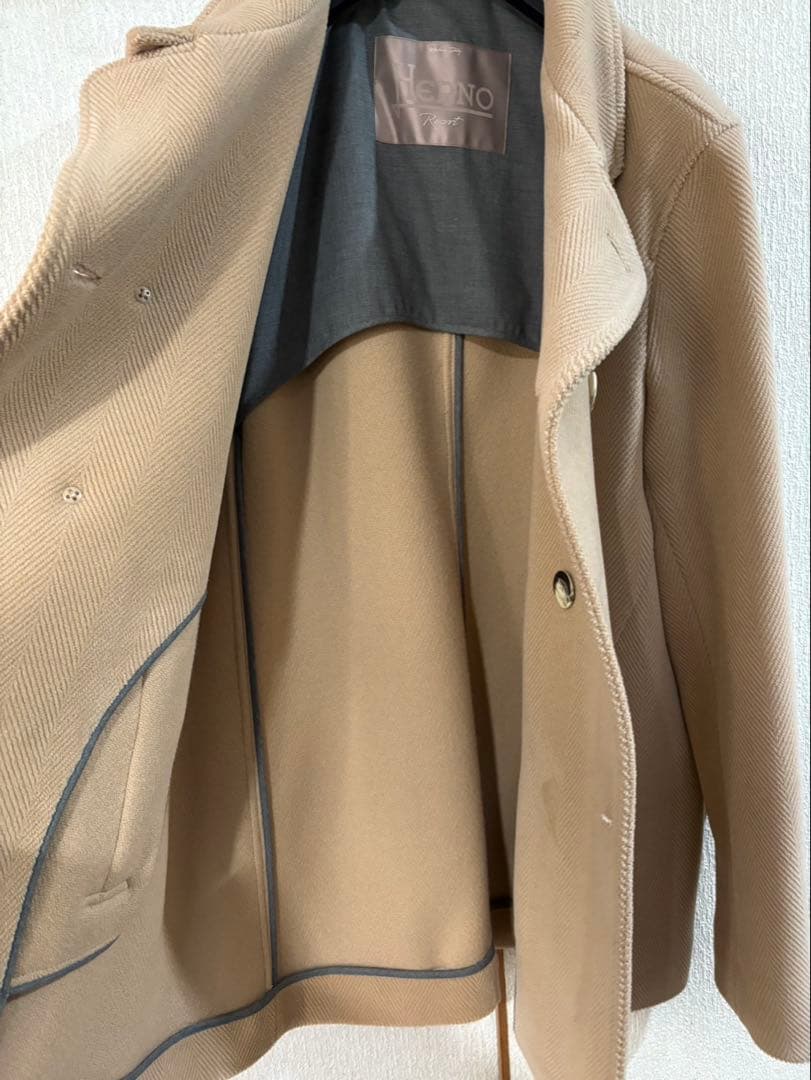 Herno ベージュ ピーコート
