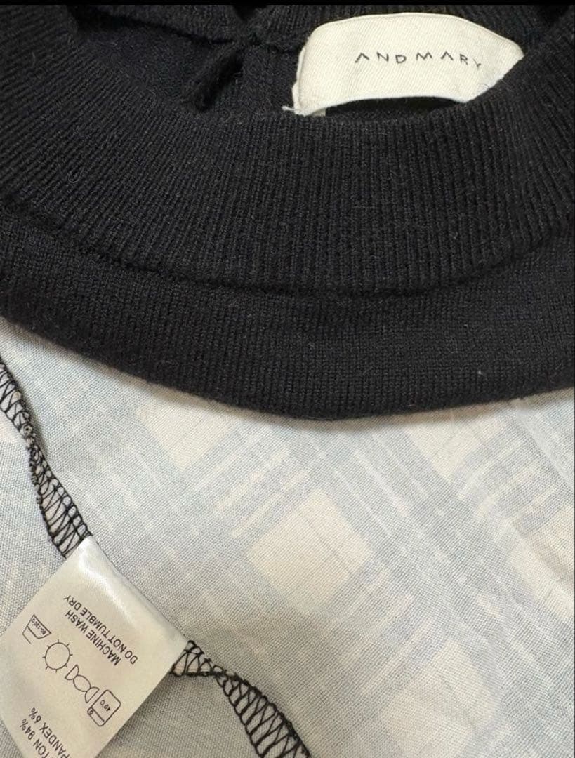 ワンピース and mary Nadia check long dress beige