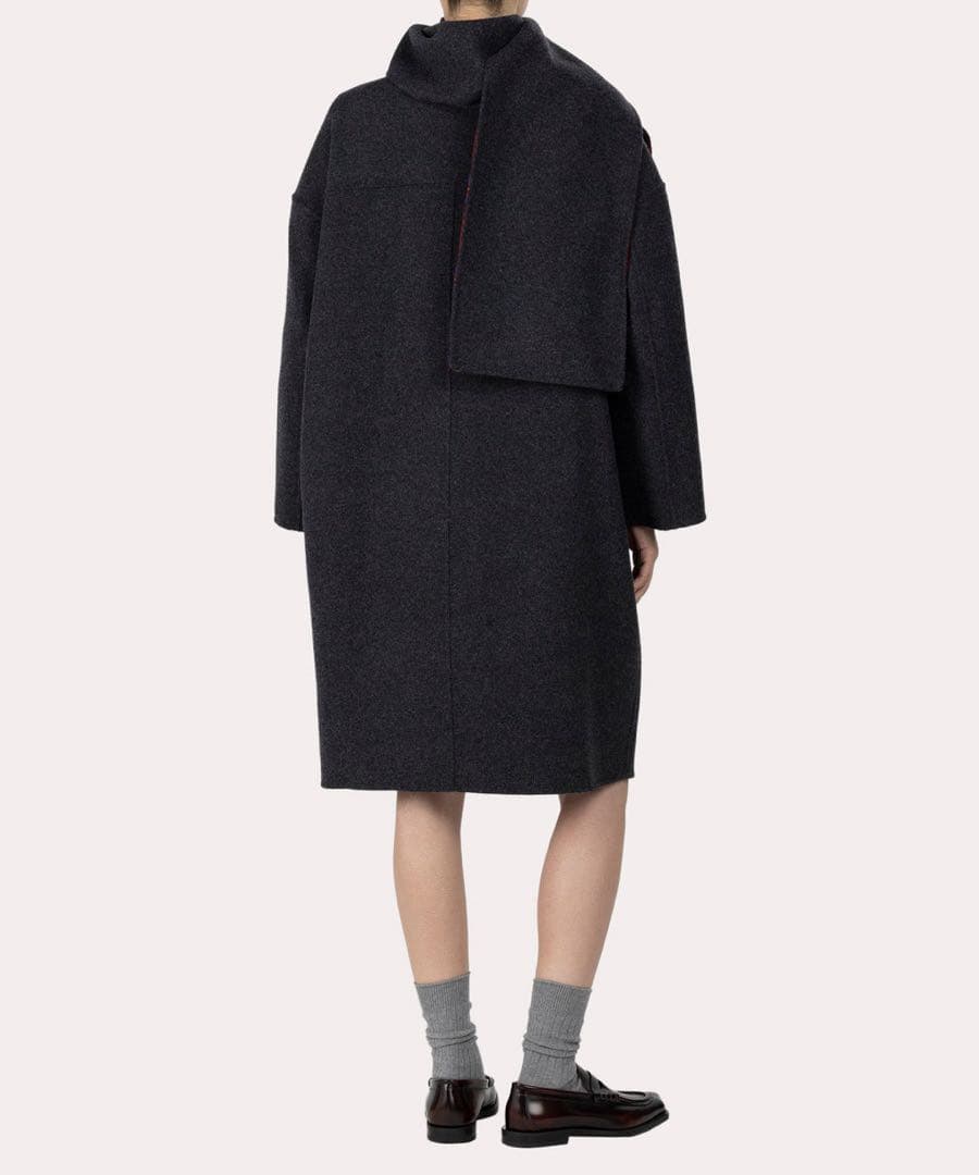 Vivienne Westwood TARTAN CHECKリバーマフラーコート