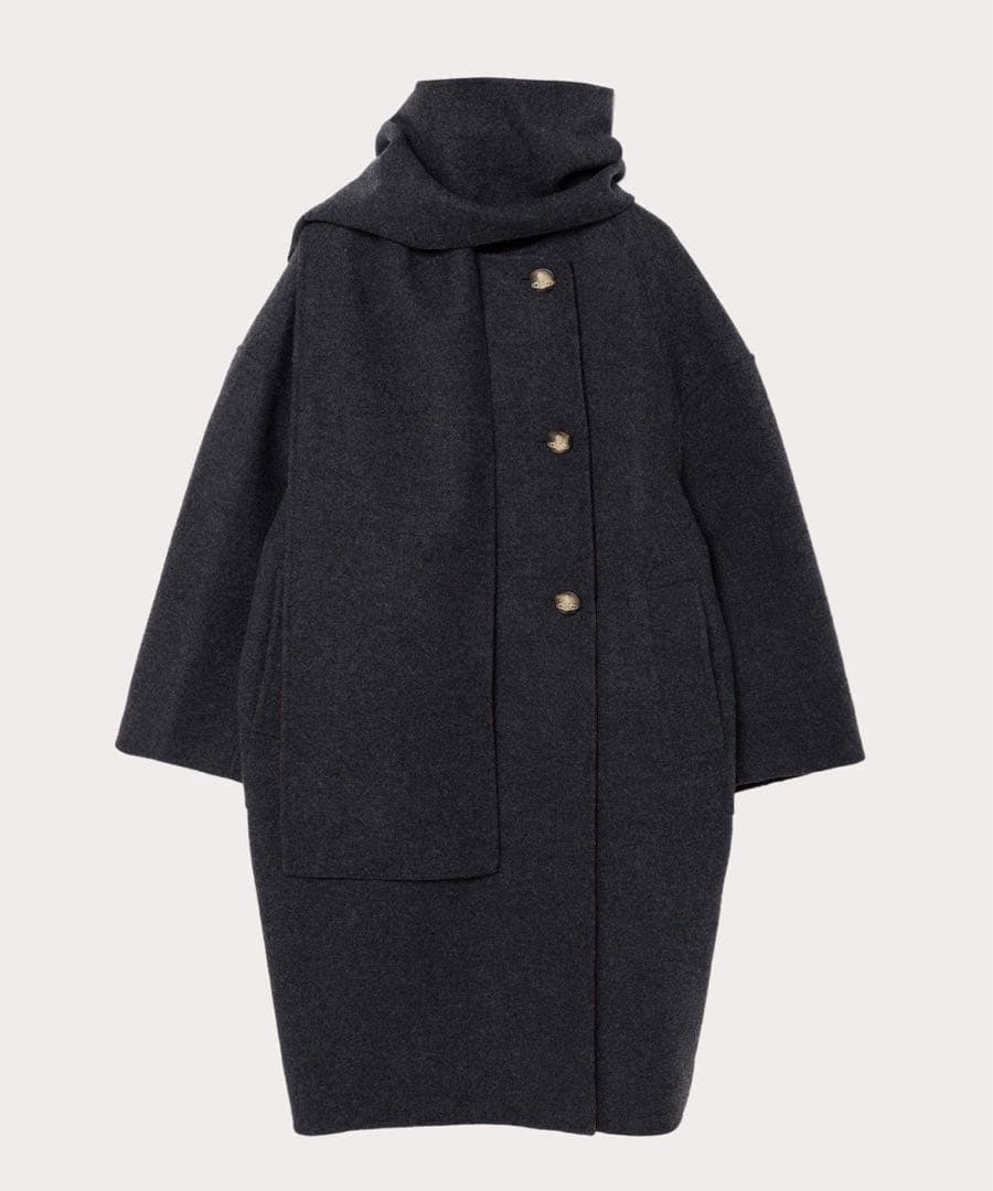 Vivienne Westwood TARTAN CHECKリバーマフラーコート