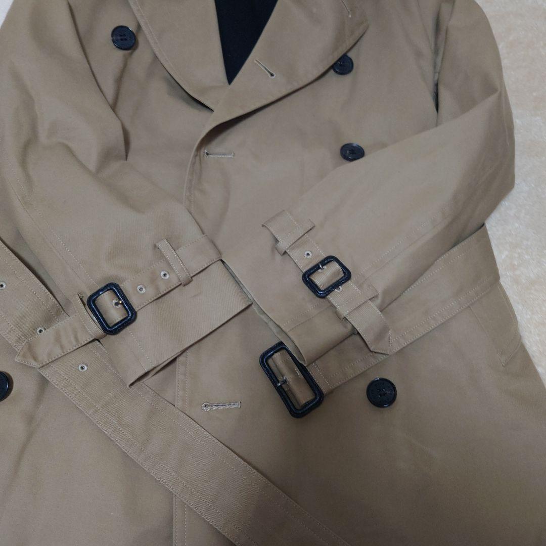 ハイク トレンチコート ロング ベルト ライナー 2way コットン ベージュ