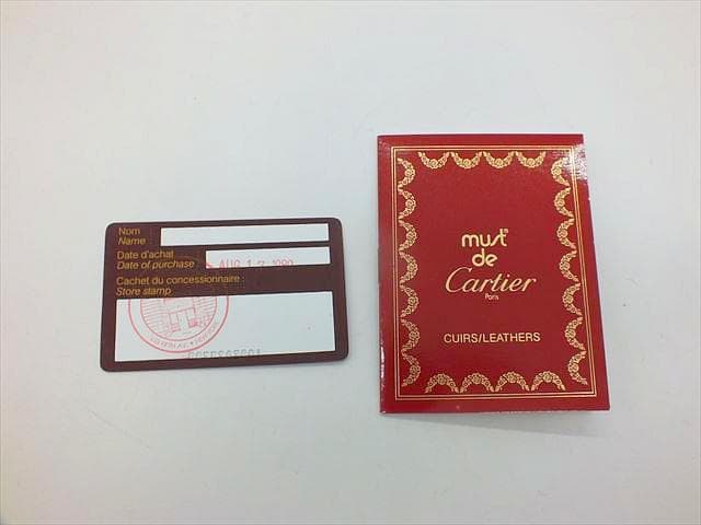 [2989]　美品ですが　＊カルティエ＊　マストライン　レザー　クラッチバック