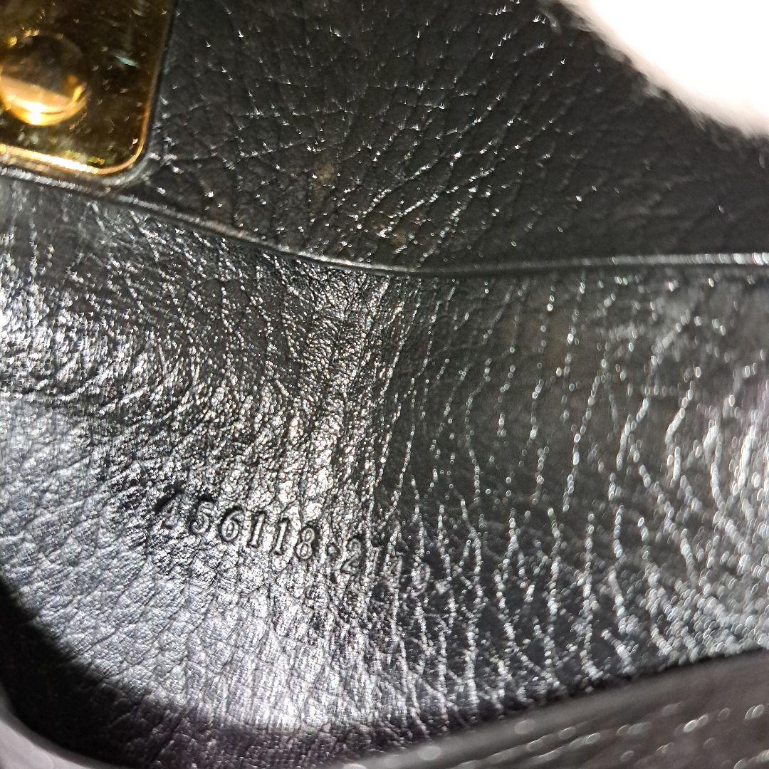 ✨️超美品 ✨️GUCCI グッチ マーモント　キーケース黒　箱&保存袋付き