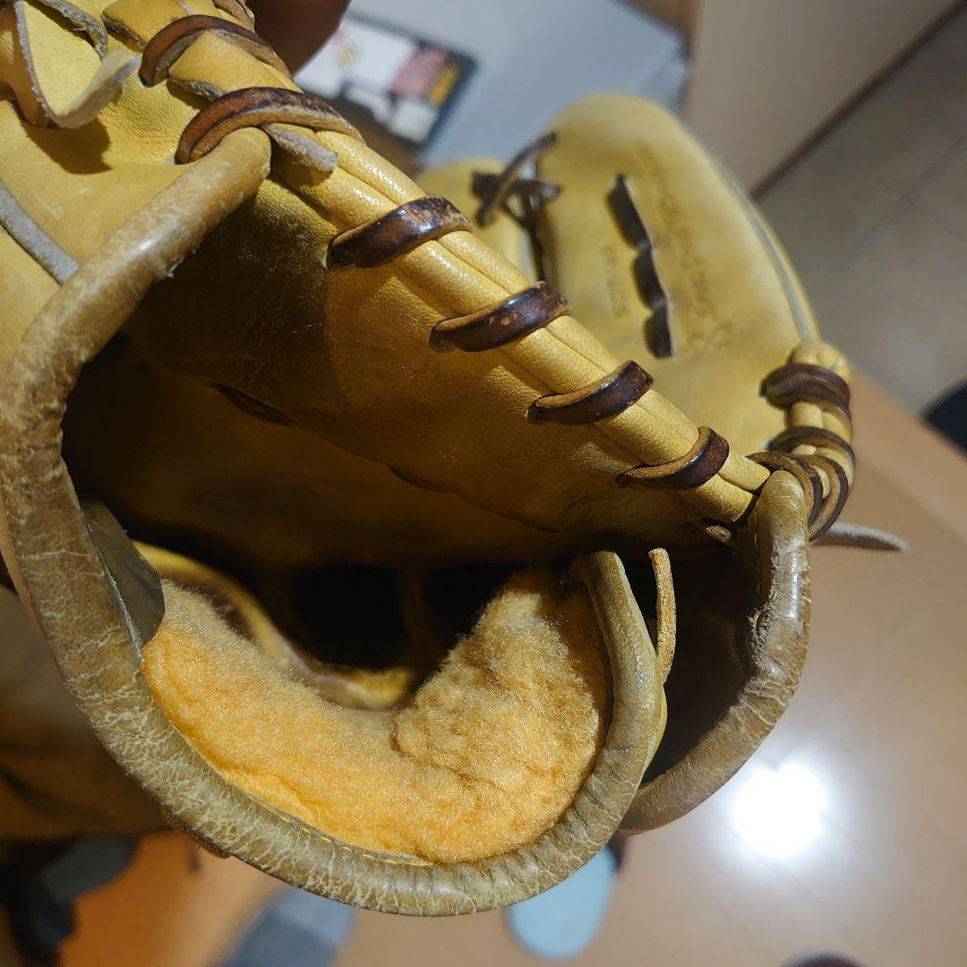 MizunoPro 硬式グローブ イエロー