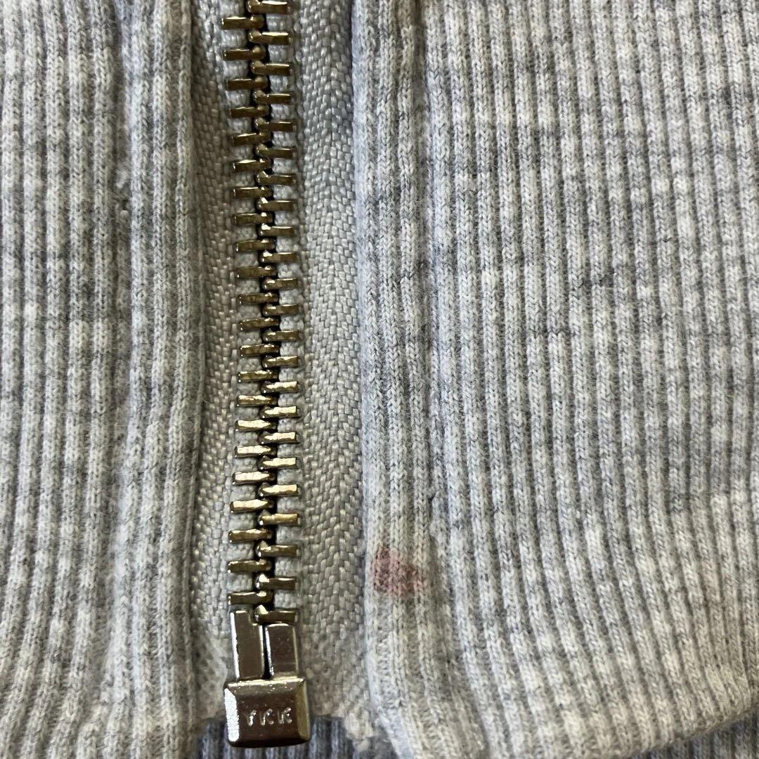 【90s/希少】 Stussy グレー フルジップ パーカー