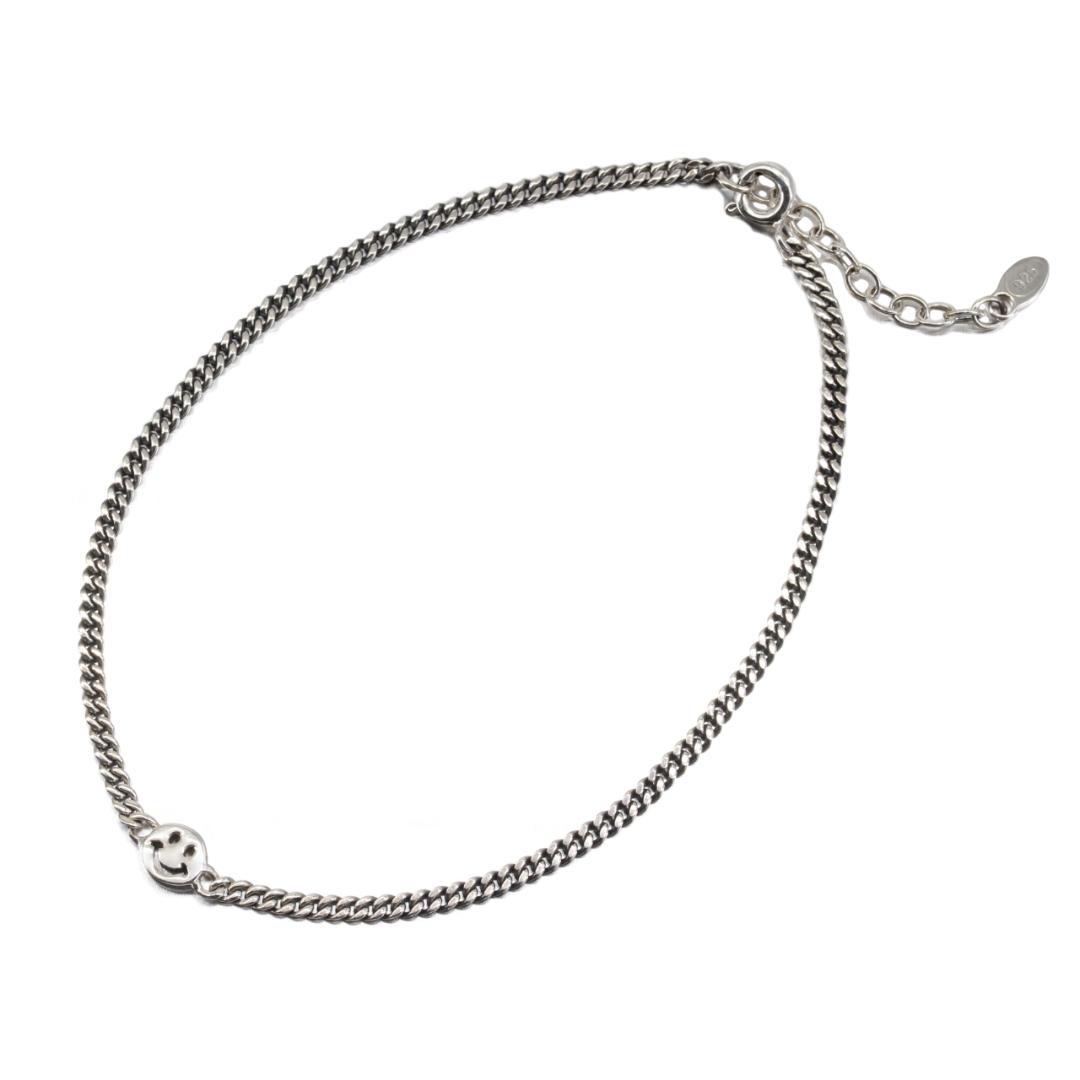 ゆはま アンクレット スターリング シルバー 925 スマイル 2個セット